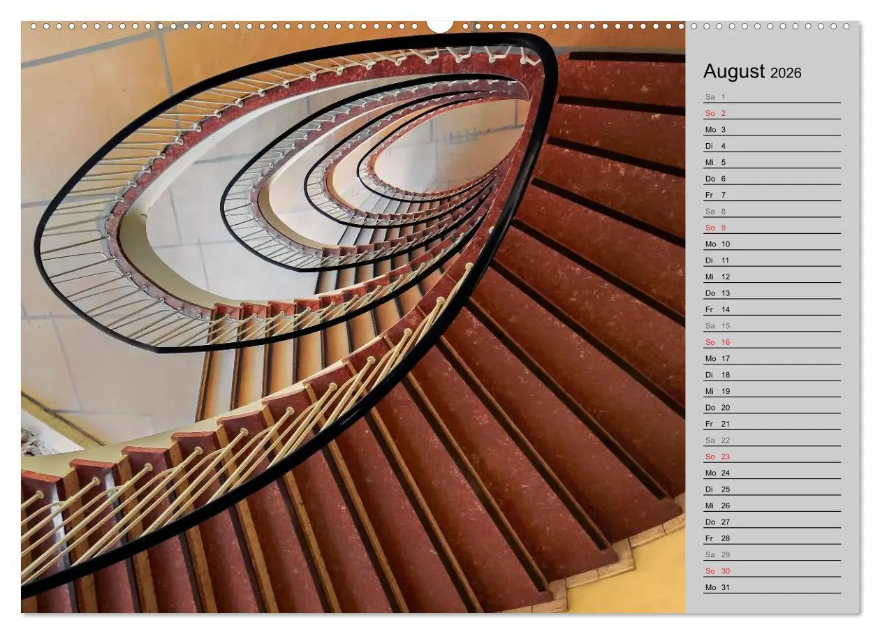 Bild: 9783457995402 | Faszination Treppen (Wandkalender 2026 DIN A2 quer), CALVENDO...