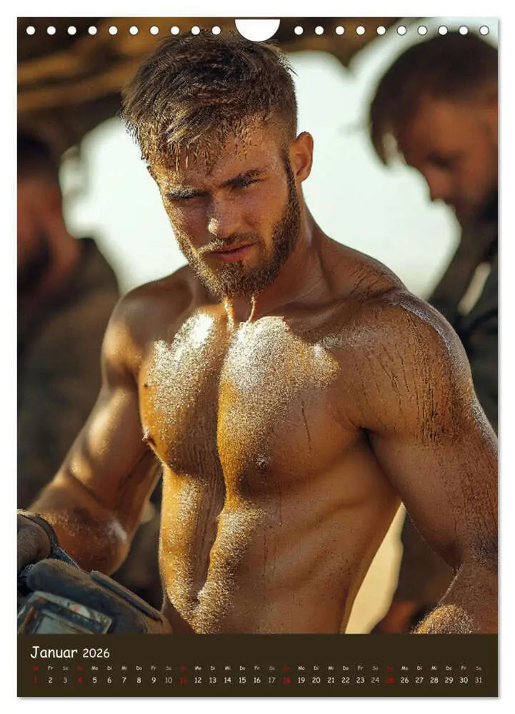 Bild: 9783516605402 | Harte Männer - Sexy Bauarbeiter mit Sixpack (Wandkalender 2026 DIN...