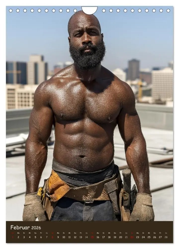 Bild: 9783516605402 | Harte Männer - Sexy Bauarbeiter mit Sixpack (Wandkalender 2026 DIN...