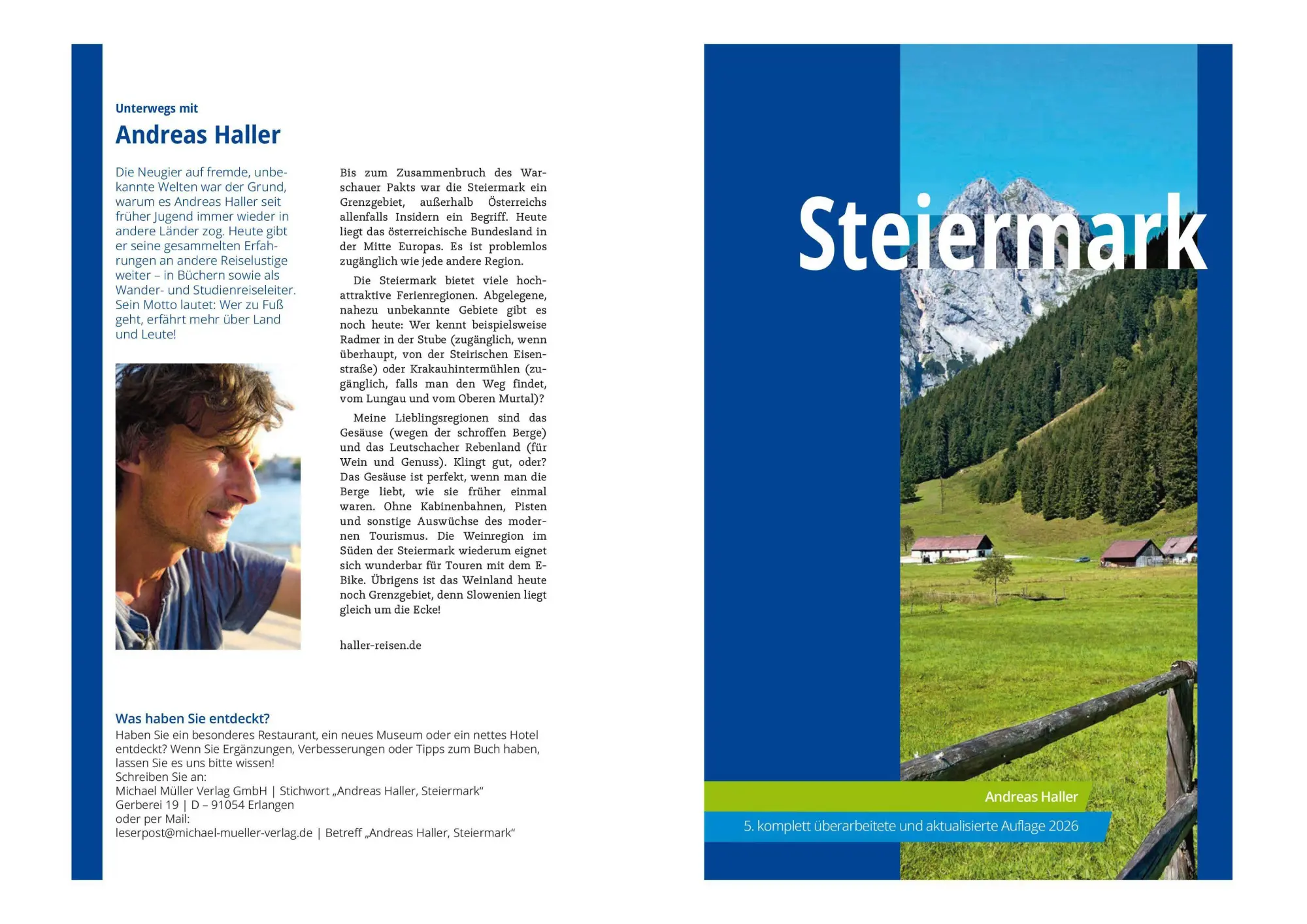 Bild: 9783966855402 | MICHAEL MÜLLER Reiseführer Steiermark | Andreas Haller | Taschenbuch
