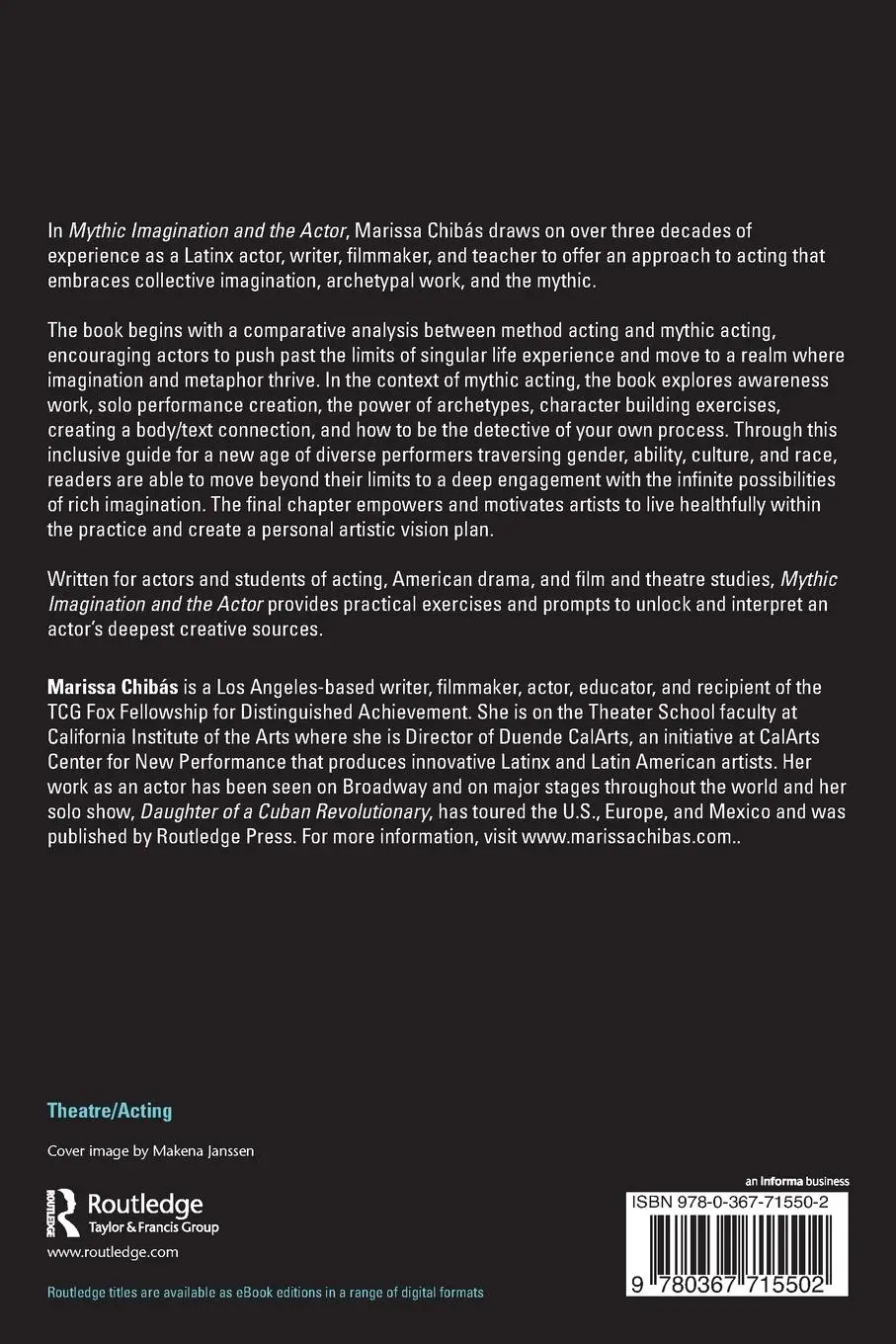 Rückseite: 9780367715502 | Mythic Imagination and the Actor | Marissa Chibás | Taschenbuch | 2021