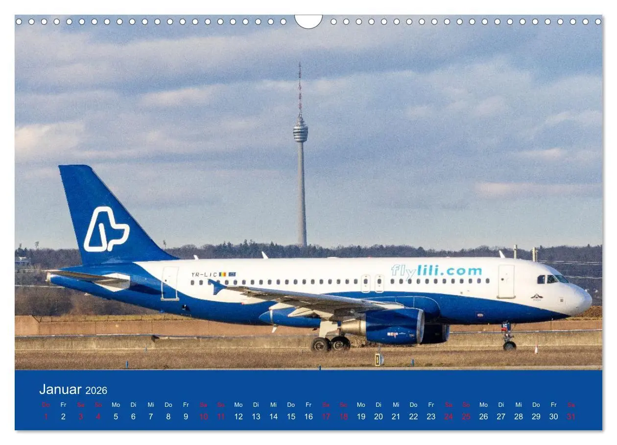 Bild: 9783457295502 | Besondere Flugzeuge am Flughafen Stuttgart (Wandkalender 2026 DIN...
