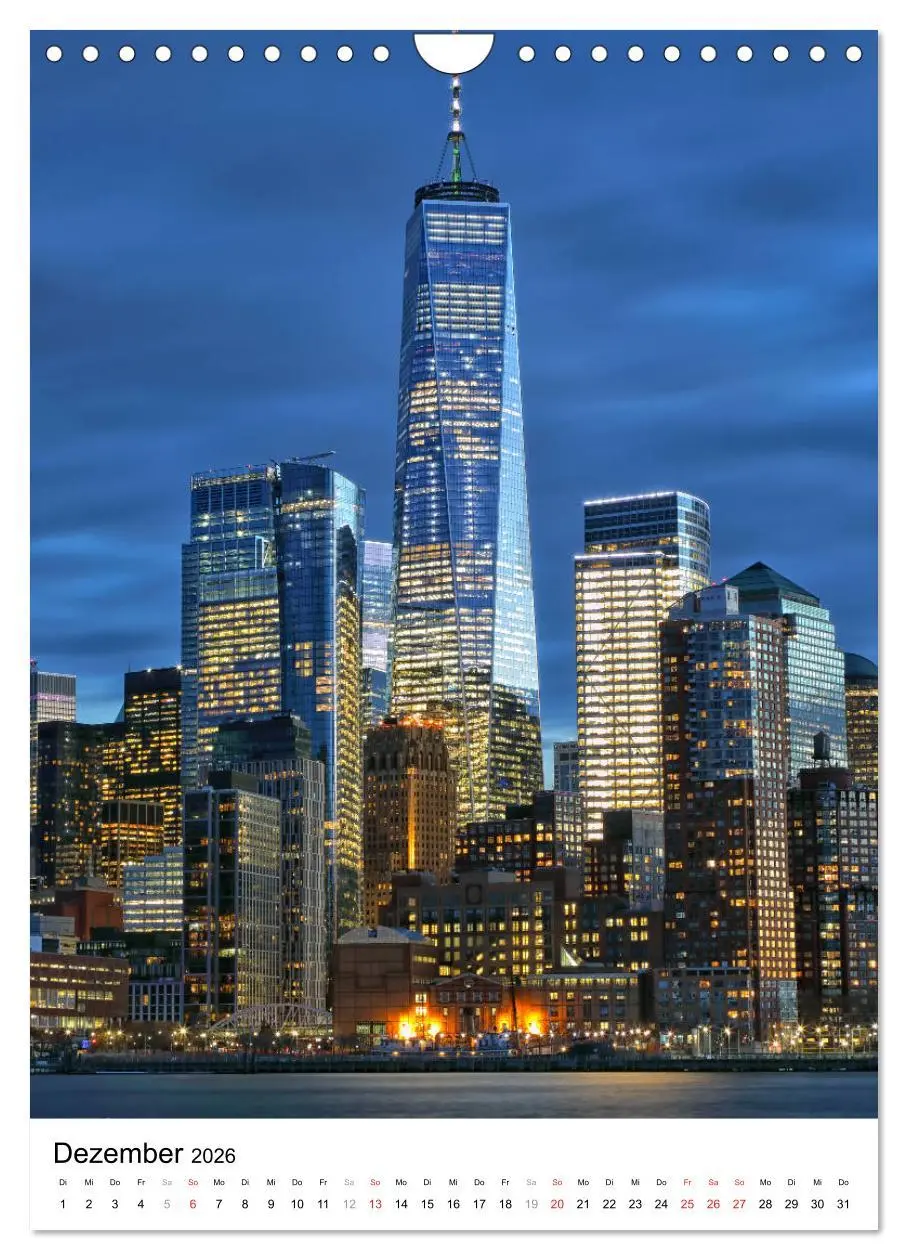 Bild: 9783516385502 | New Yorks architektonische Highlights (Wandkalender 2026 DIN A4...