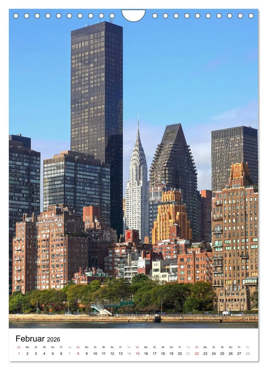 Bild: 9783516385502 | New Yorks architektonische Highlights (Wandkalender 2026 DIN A4...