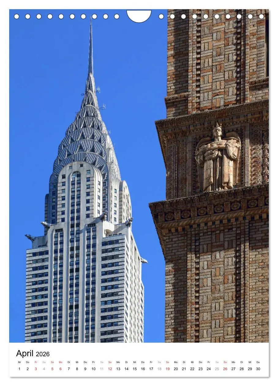 Bild: 9783516385502 | New Yorks architektonische Highlights (Wandkalender 2026 DIN A4...