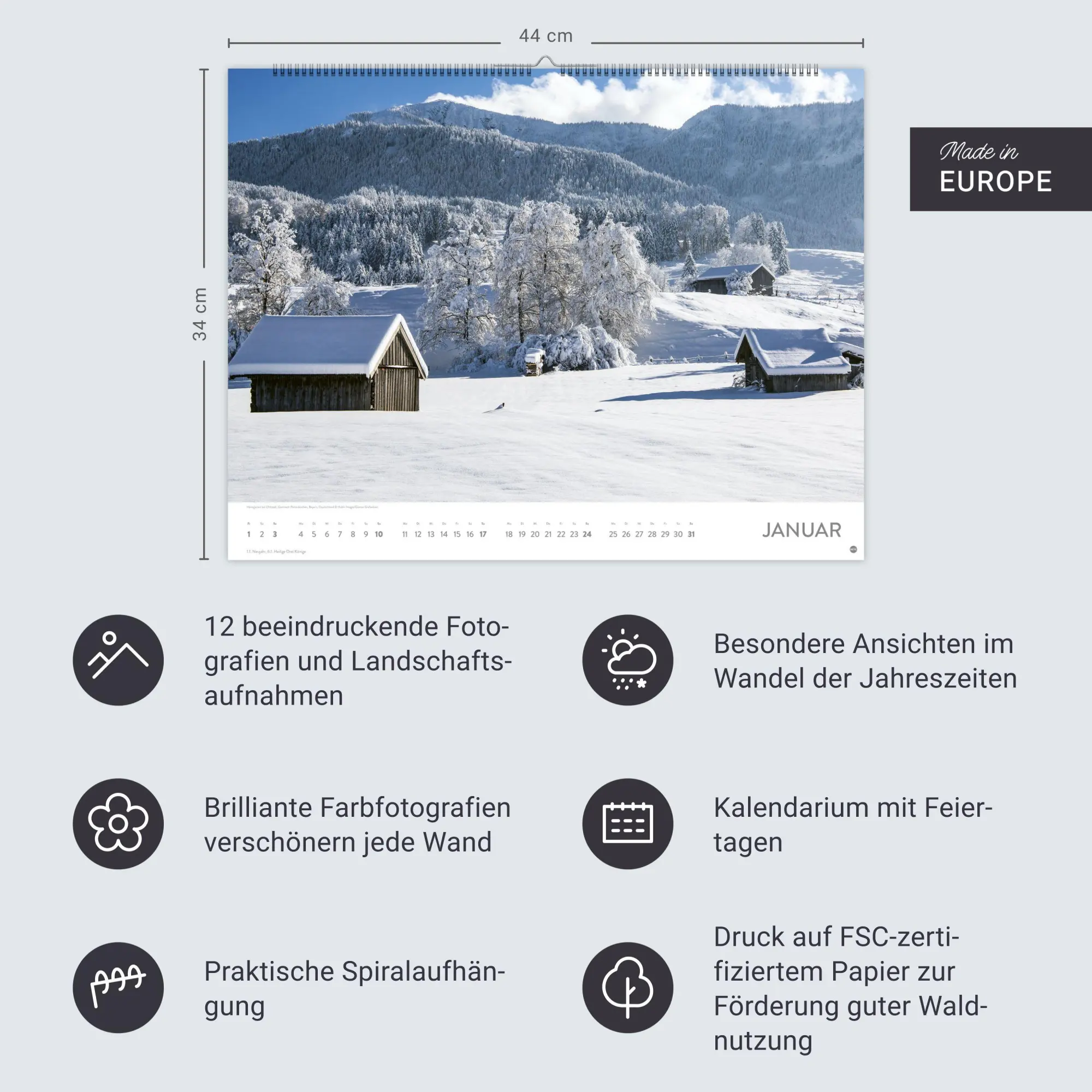 Bild: 9783756415502 | Schönes Deutschland Posterkalender 2027 | Heye | Kalender | 14 S.