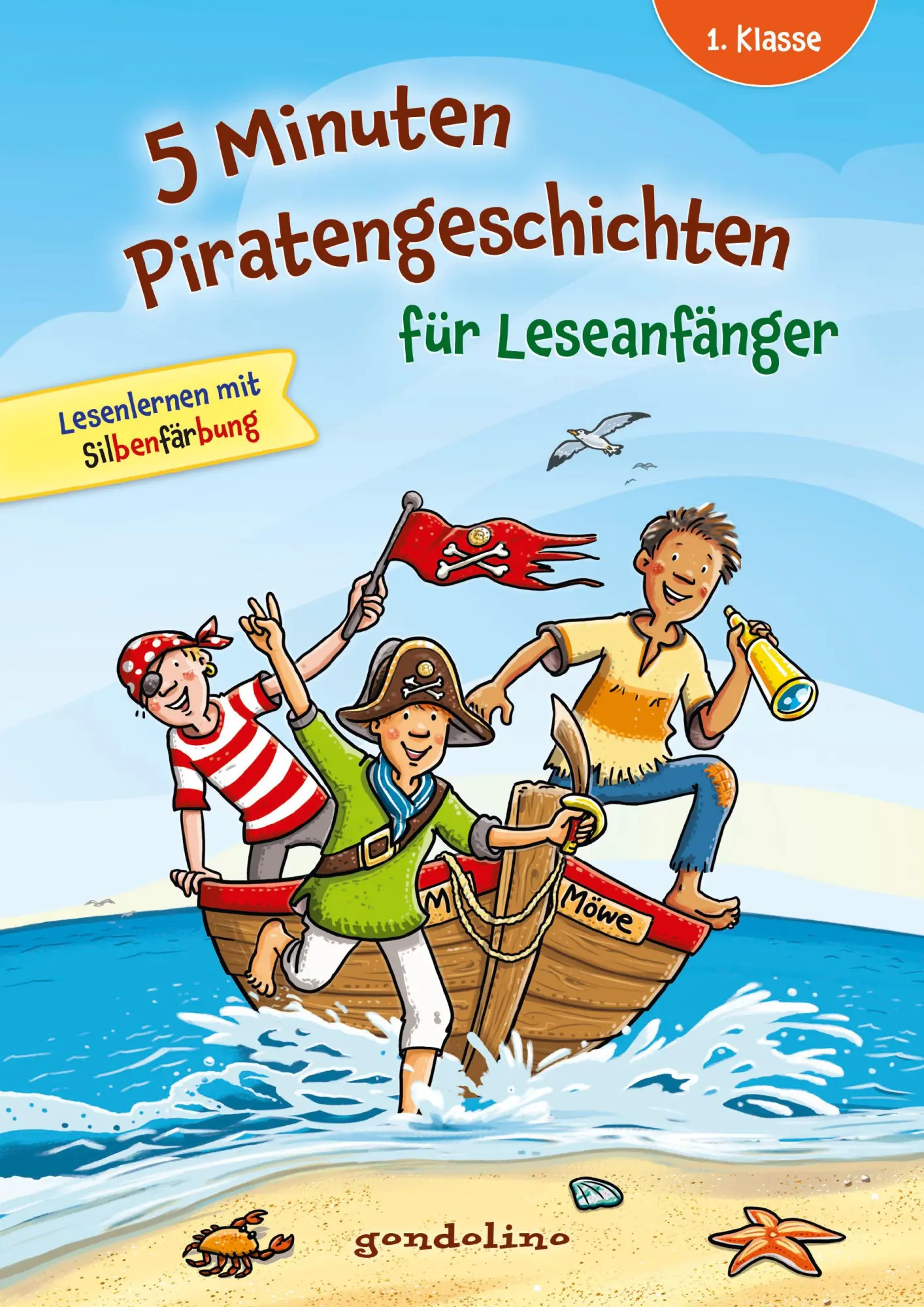 Cover: 9783811235502 | 5 Minuten Piratengeschichten für Leseanfänger | gondolino Lesenlernen