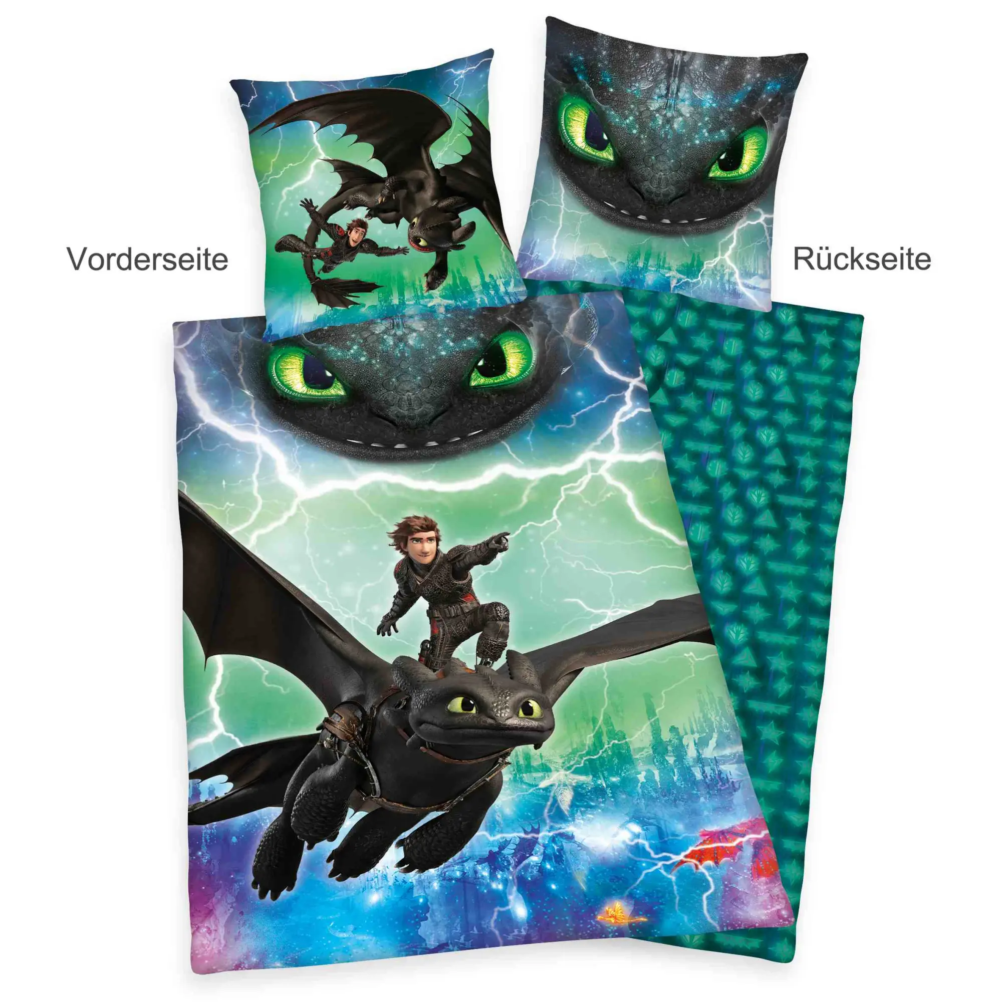 Cover: 4006891925602 | Dragons 4426223050 - Bettwäsche , 80x80 cm + 135x200 cm, 100%...