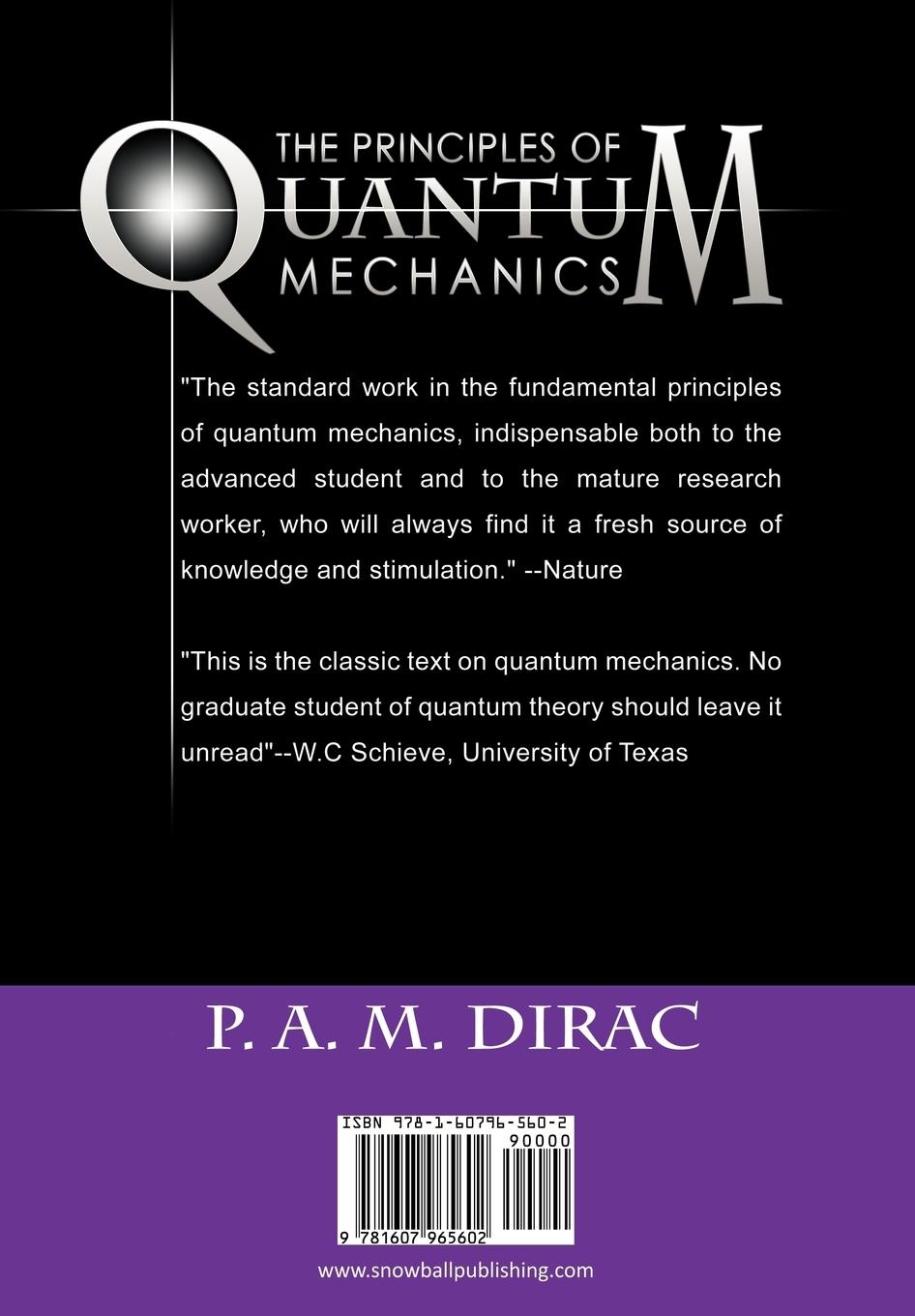 Rückseite: 9781607965602 | The Principles of Quantum Mechanics | P. A. M. Dirac | Taschenbuch