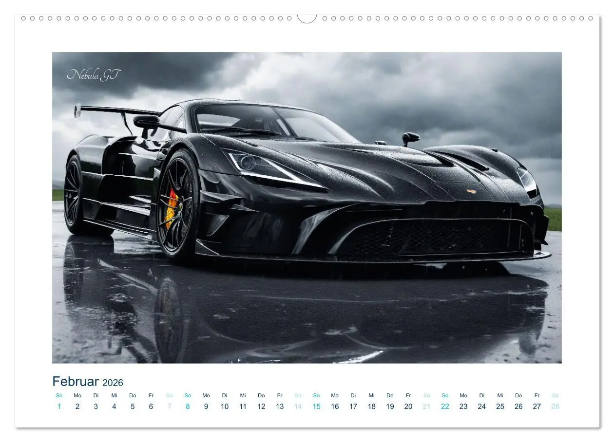 Bild: 9783457355602 | Faszination KI-Sportwagen (hochwertiger Premium Wandkalender 2026...