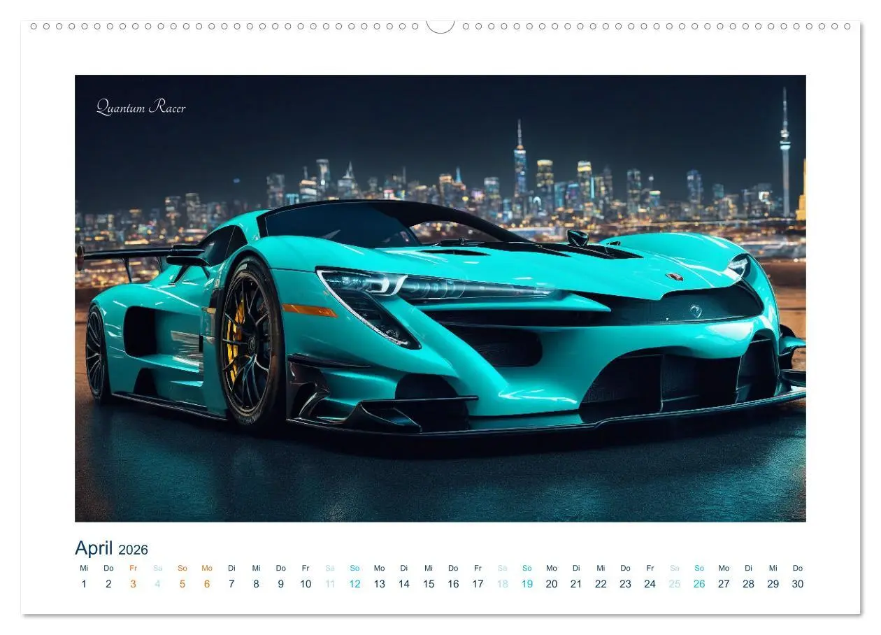 Bild: 9783457355602 | Faszination KI-Sportwagen (hochwertiger Premium Wandkalender 2026...