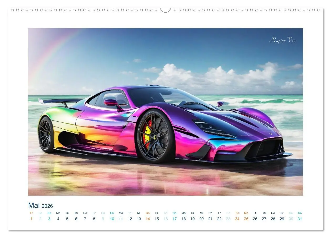 Bild: 9783457355602 | Faszination KI-Sportwagen (hochwertiger Premium Wandkalender 2026...