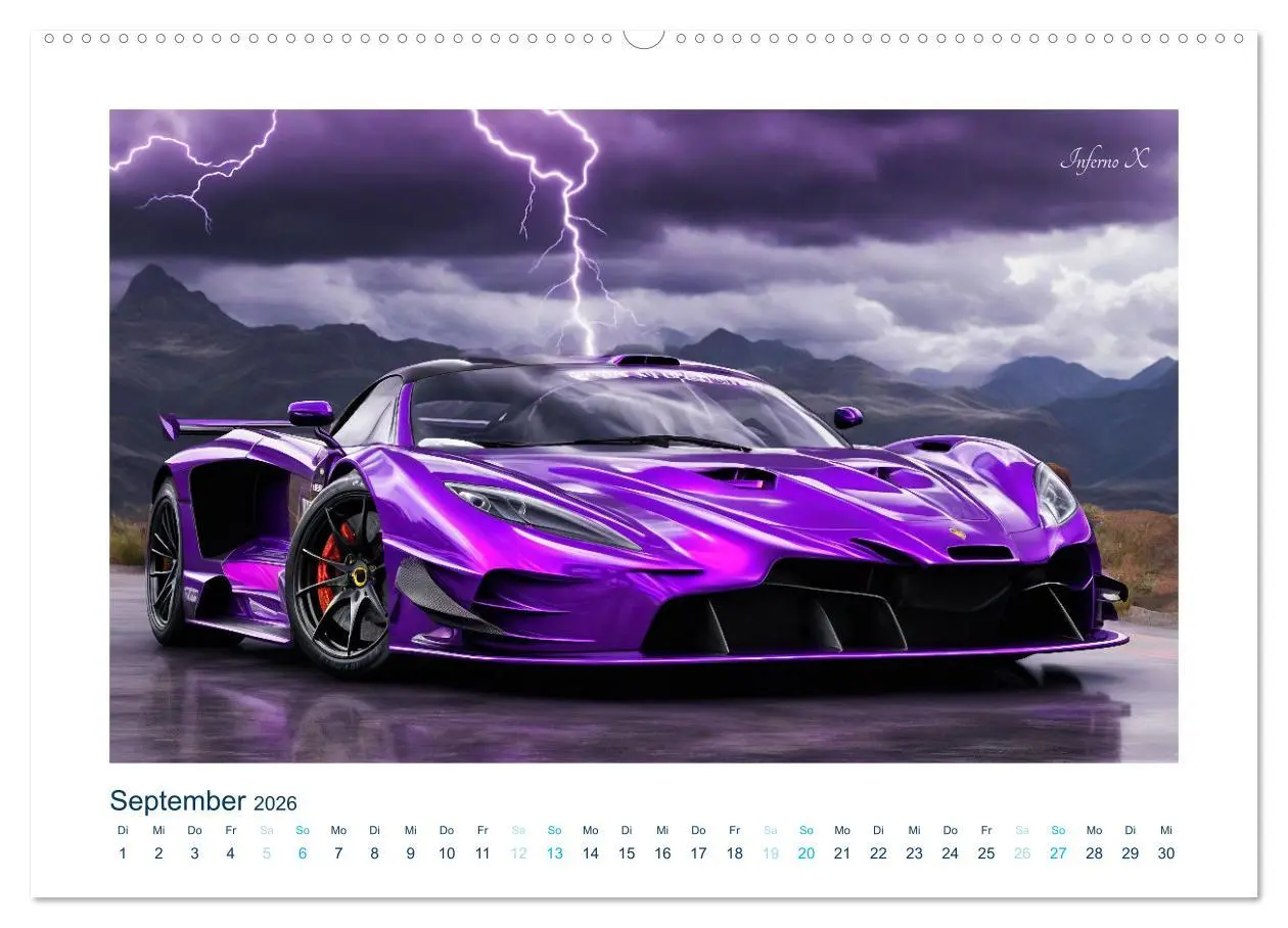 Bild: 9783457355602 | Faszination KI-Sportwagen (hochwertiger Premium Wandkalender 2026...