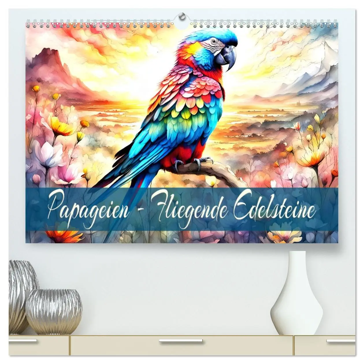 Cover: 9783457425602 | Papageien - Fliegende Edelsteine (hochwertiger Premium Wandkalender...