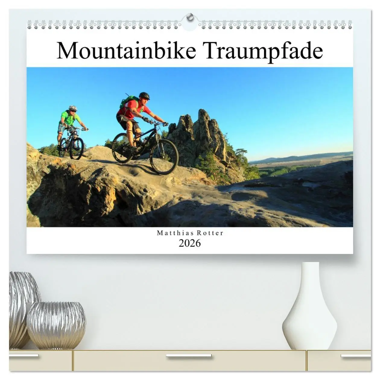 Cover: 9783457735602 | Mountainbike Traumpfade (hochwertiger Premium Wandkalender 2026 DIN...