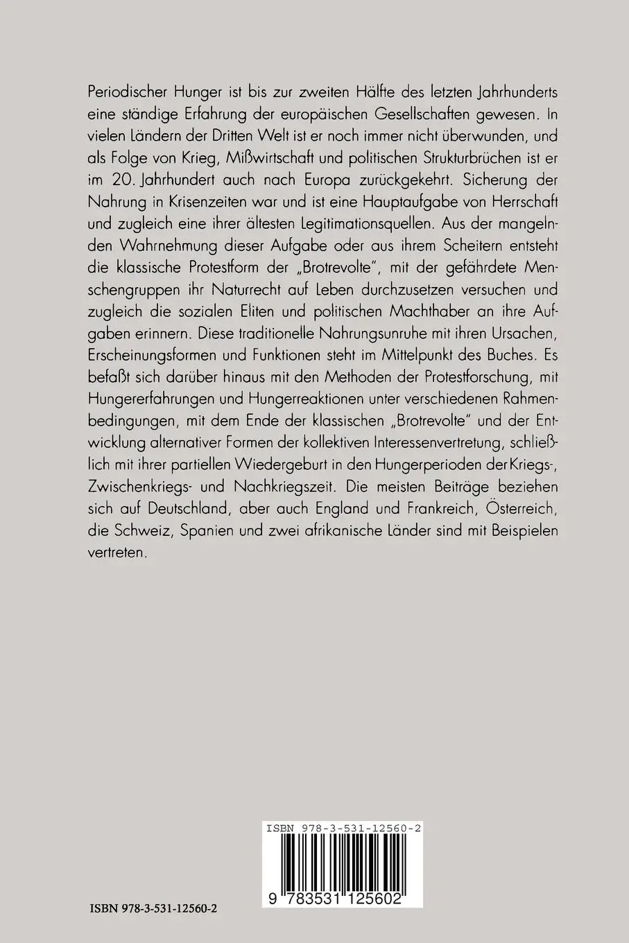 Rückseite: 9783531125602 | Der Kampf um das tägliche Brot | Heinrich Volkmann (u. a.) | Buch