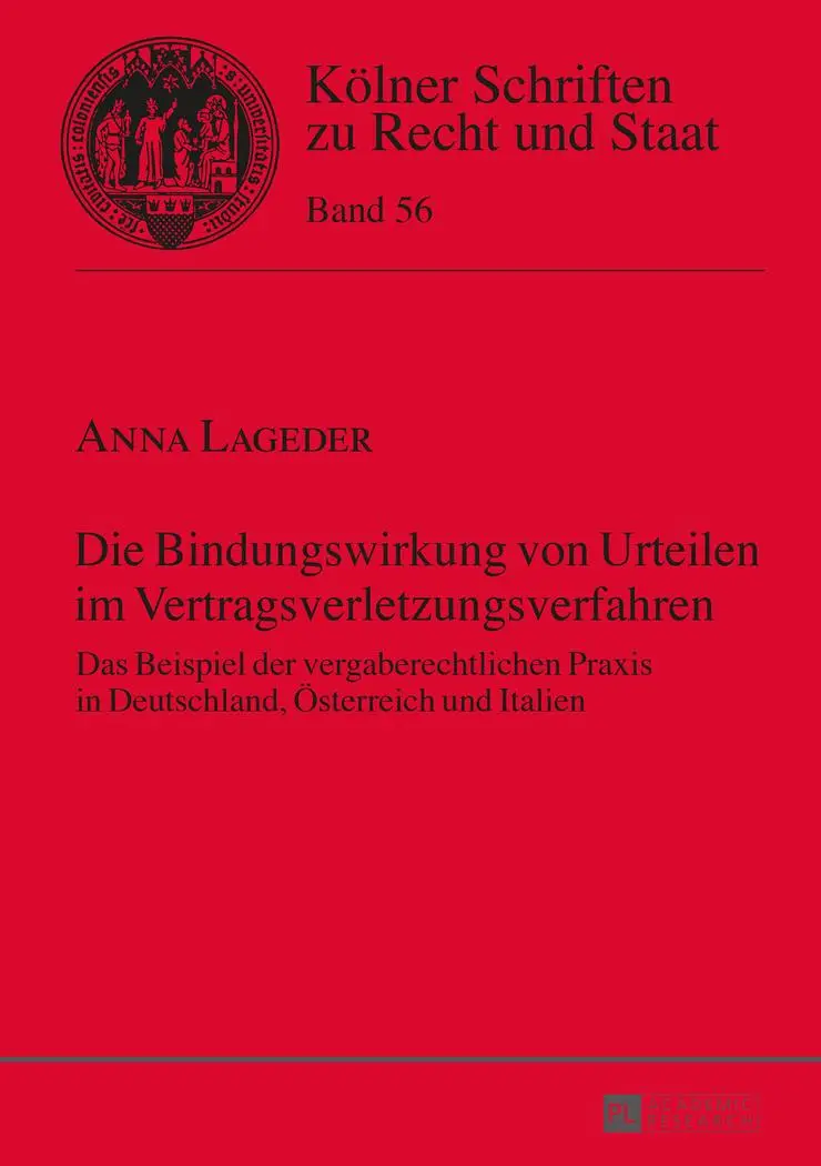 Cover: 9783631665602 | Die Bindungswirkung von Urteilen im Vertragsverletzungsverfahren