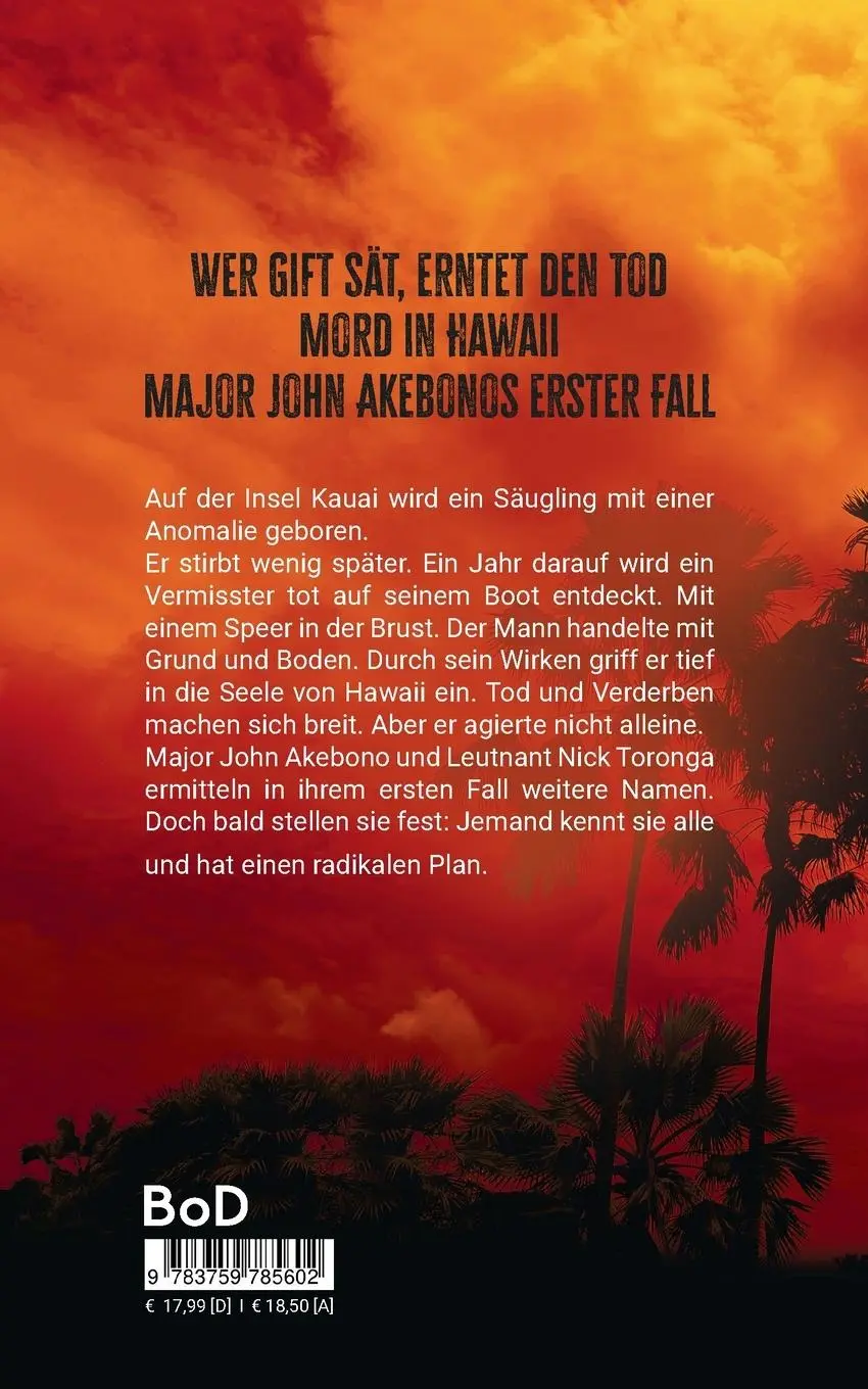 Rückseite: 9783759785602 | Blutmond über Hawaii | Marc Traut | Taschenbuch | 516 S. | Deutsch