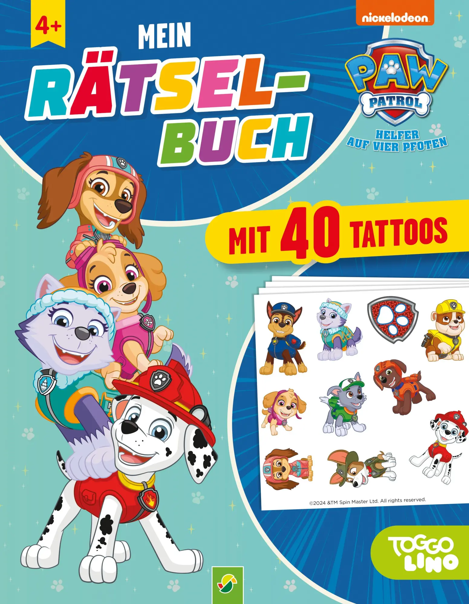 Cover: 9783849945602 | PAW Patrol Mein Rätselbuch mit 40 Tattoos | Verlag | Taschenbuch