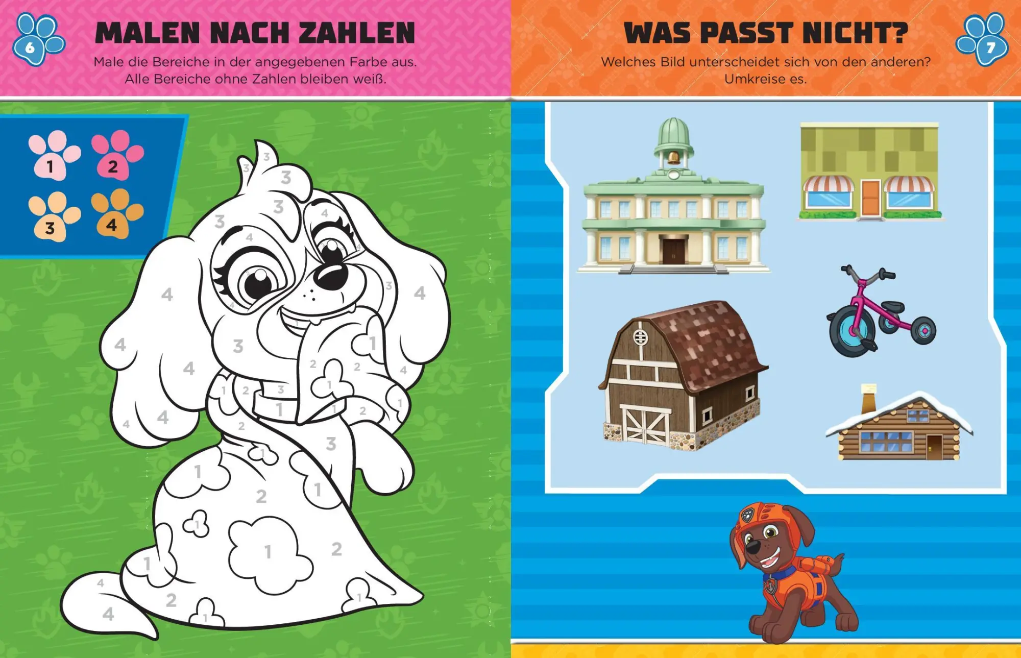 Bild: 9783849945602 | PAW Patrol Mein Rätselbuch mit 40 Tattoos | Verlag | Taschenbuch