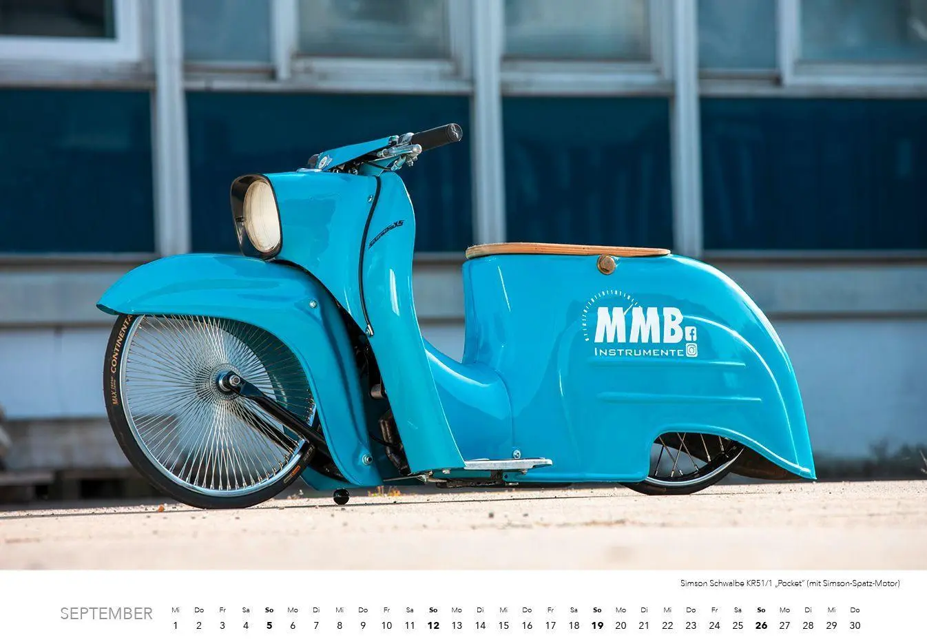 Bild: 9783960585602 | Simson Schwalbe 2027 Kalender | Zwei Takte Glück, zwölf Monate Freude