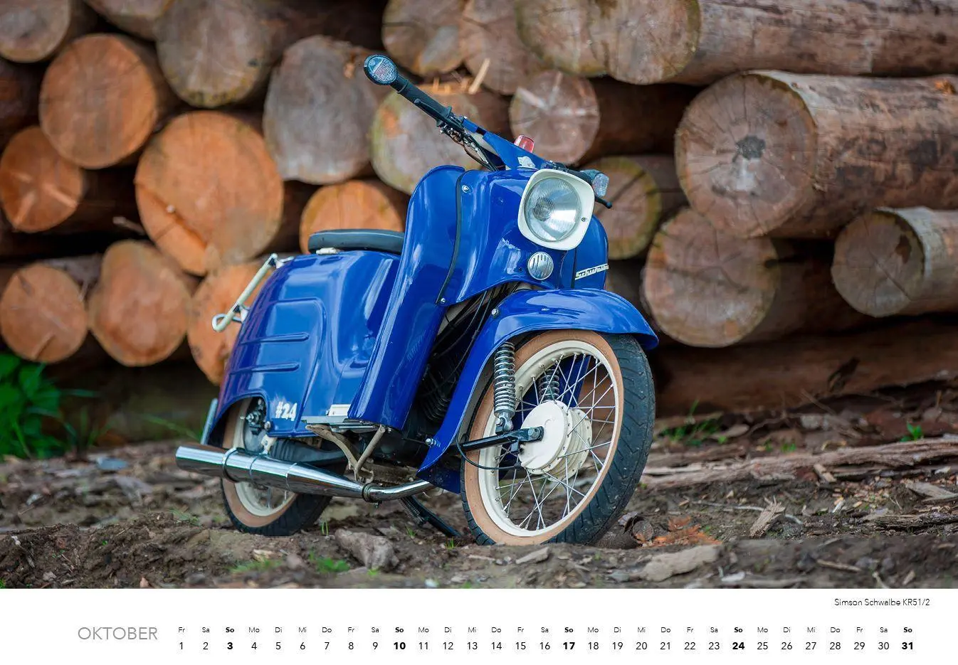 Bild: 9783960585602 | Simson Schwalbe 2027 Kalender | Zwei Takte Glück, zwölf Monate Freude