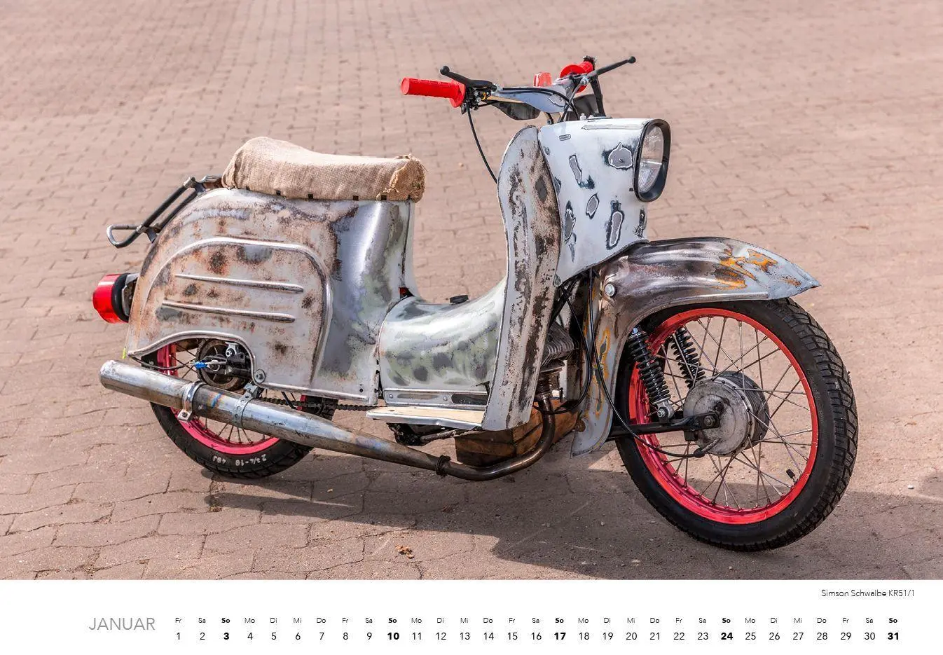 Bild: 9783960585602 | Simson Schwalbe 2027 Kalender | Zwei Takte Glück, zwölf Monate Freude