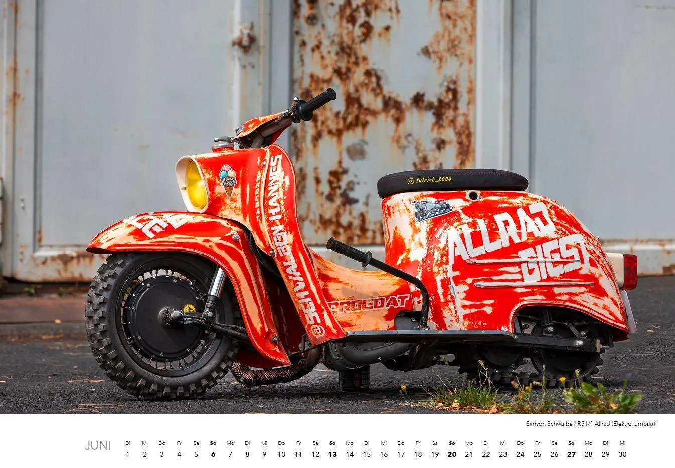 Bild: 9783960585602 | Simson Schwalbe 2027 Kalender | Zwei Takte Glück, zwölf Monate Freude