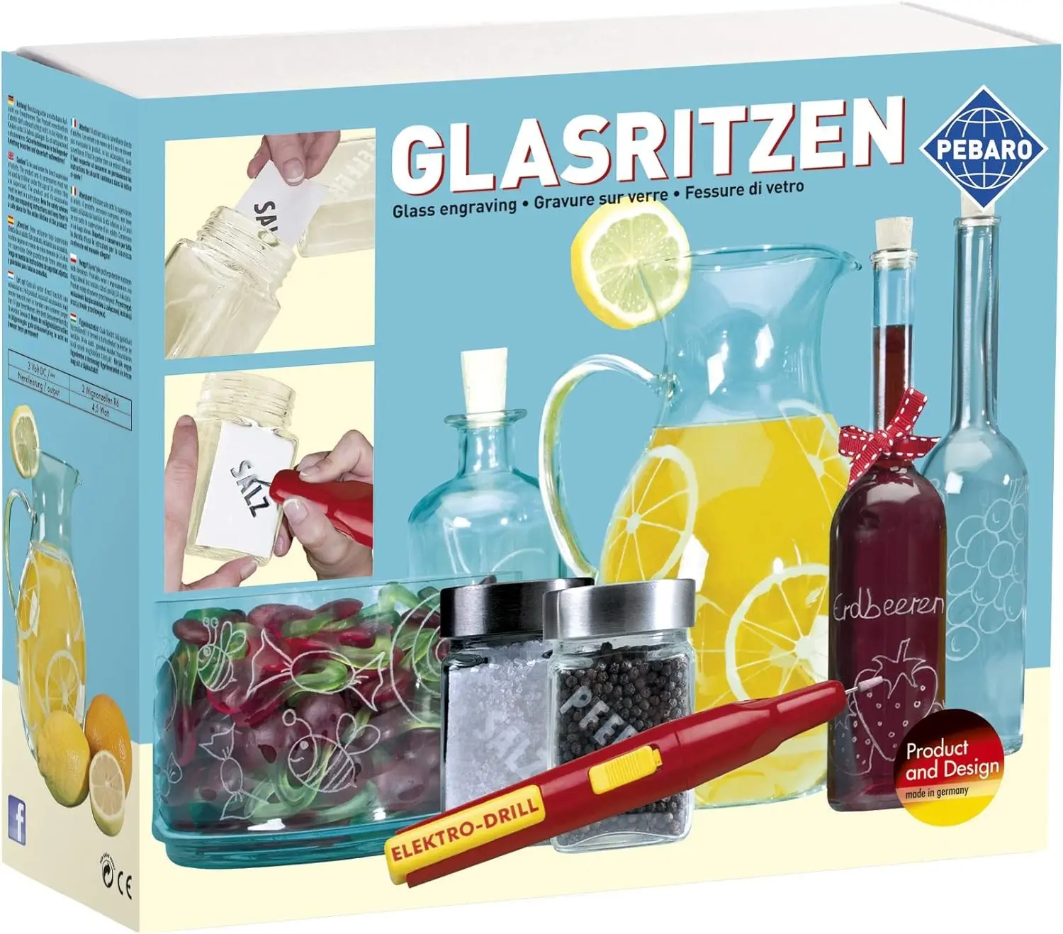 Cover: 4006094035702 | PEBARO 0357 - Glasritzen, Malset mit Gravierstift und Zubehör,...