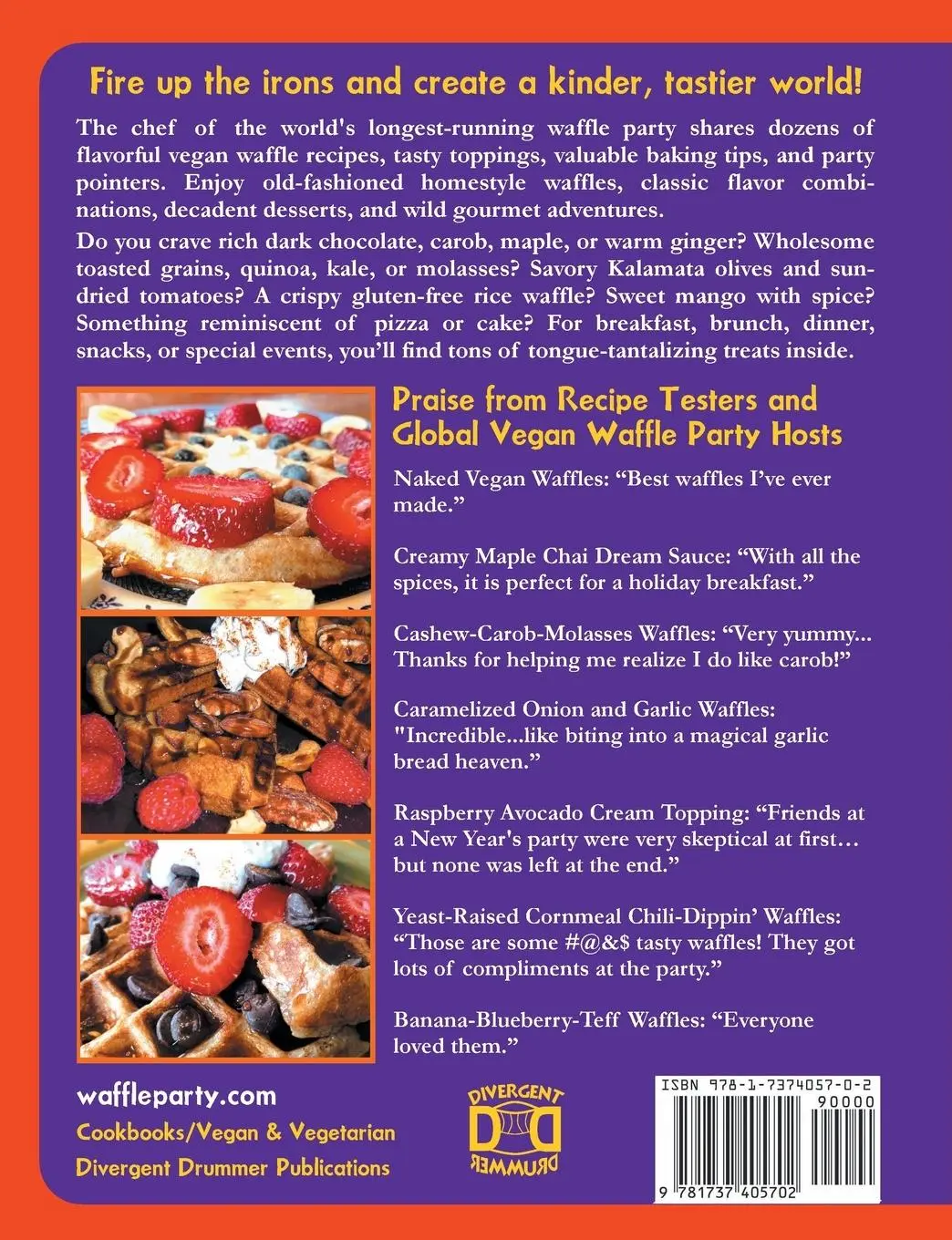 Rückseite: 9781737405702 | The Global Vegan Waffle Cookbook: 106 Dairy-Free, Egg-Free Recipes...