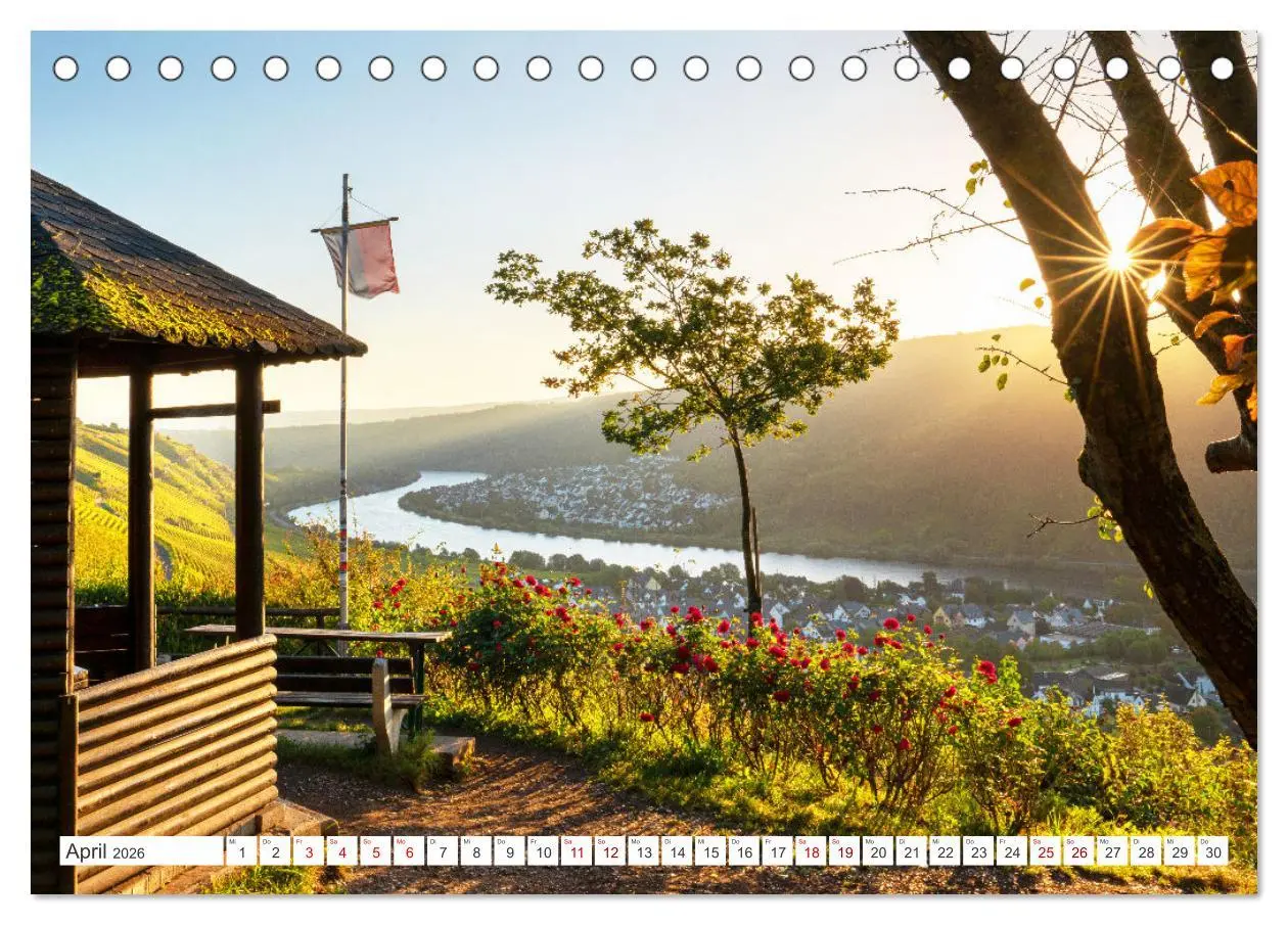 Bild: 9783457275702 | Unterwegs - Rhein-Burgen-Weg (Tischkalender 2026 DIN A5 quer),...