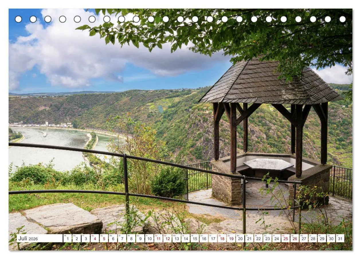 Bild: 9783457275702 | Unterwegs - Rhein-Burgen-Weg (Tischkalender 2026 DIN A5 quer),...