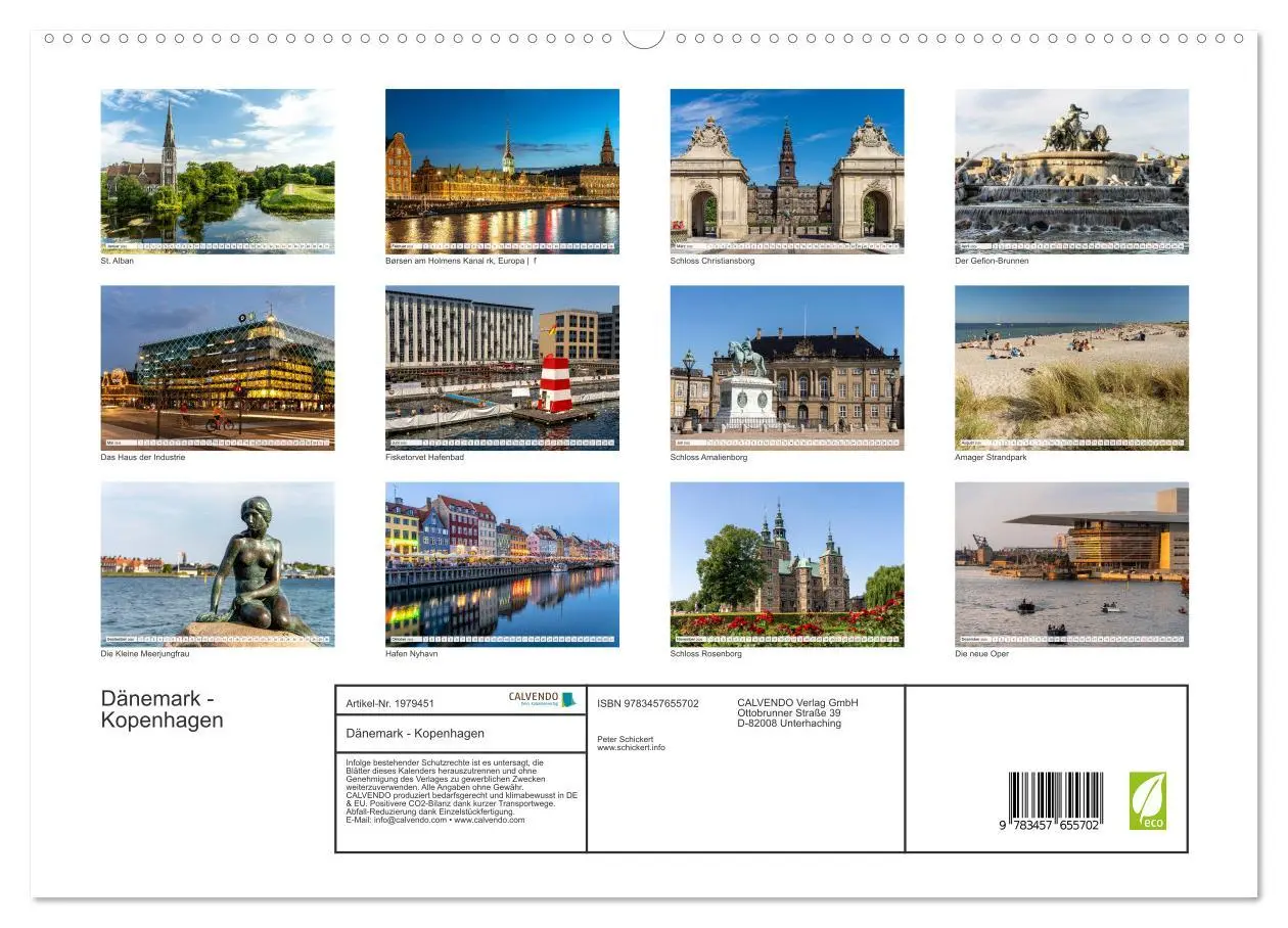 Bild: 9783457655702 | Dänemark - Kopenhagen (hochwertiger Premium Wandkalender 2026 DIN...