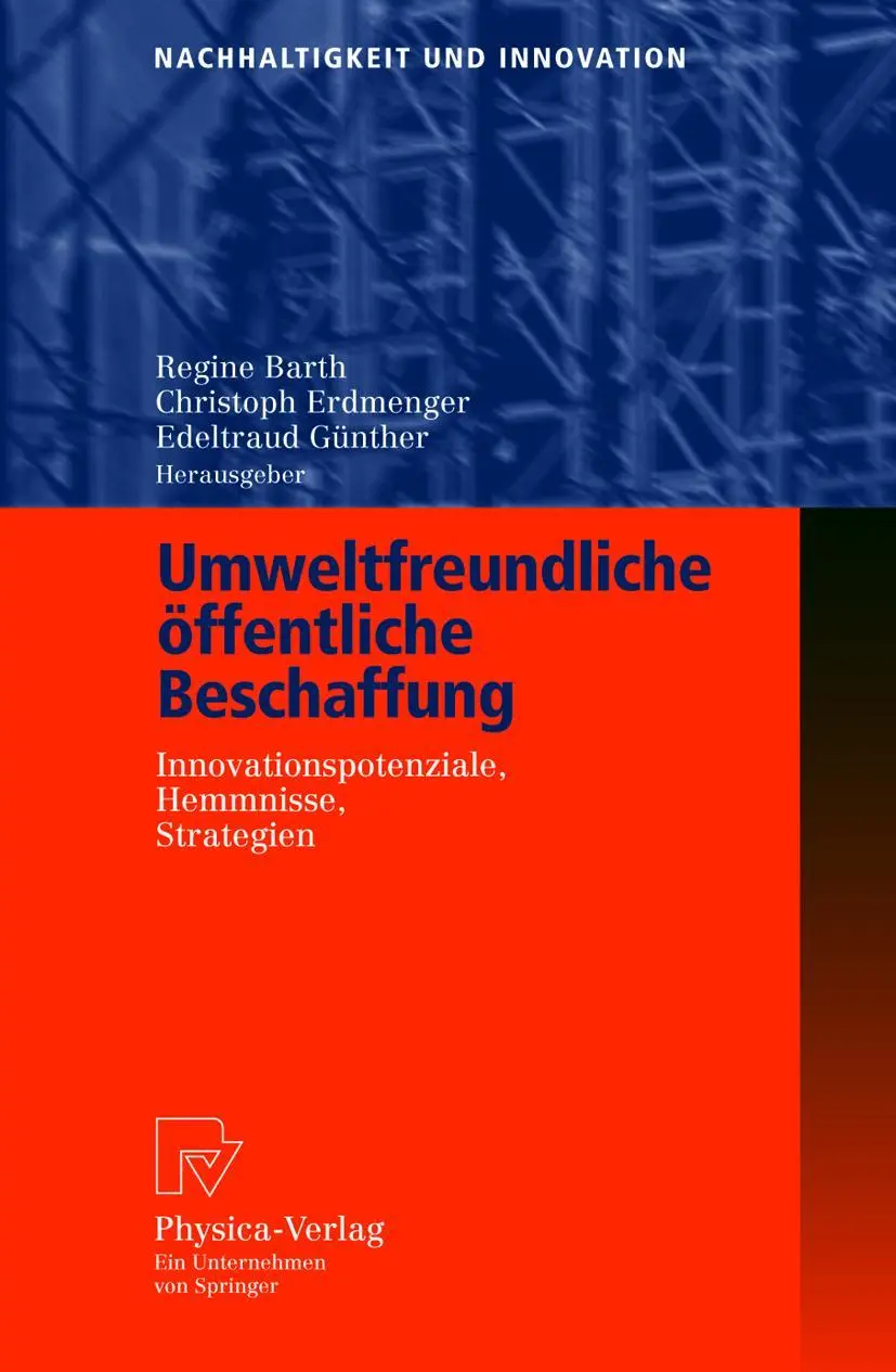 Cover: 9783790815702 | Umweltfreundliche öffentliche Beschaffung | Regine Barth (u. a.) | xii