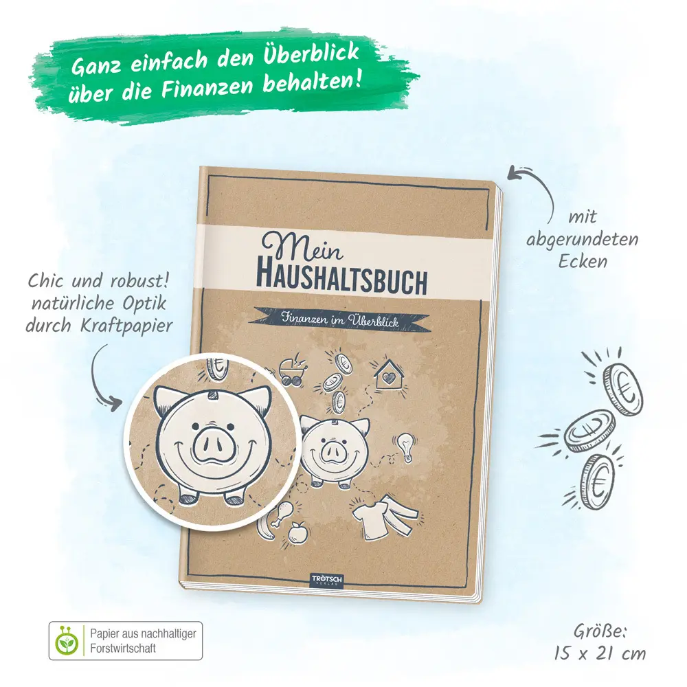 Bild: 9783965525702 | Trötsch Mein Haushaltsbuch Finanzen im Überblick | Co.KG | Taschenbuch