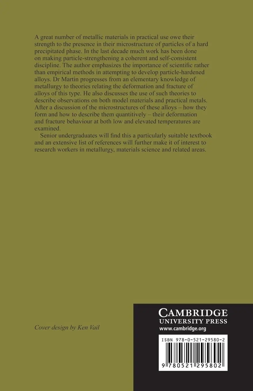 Rückseite: 9780521295802 | Micromechanisms in Particle-Hardened Alloys | J. W. Martin (u. a.)