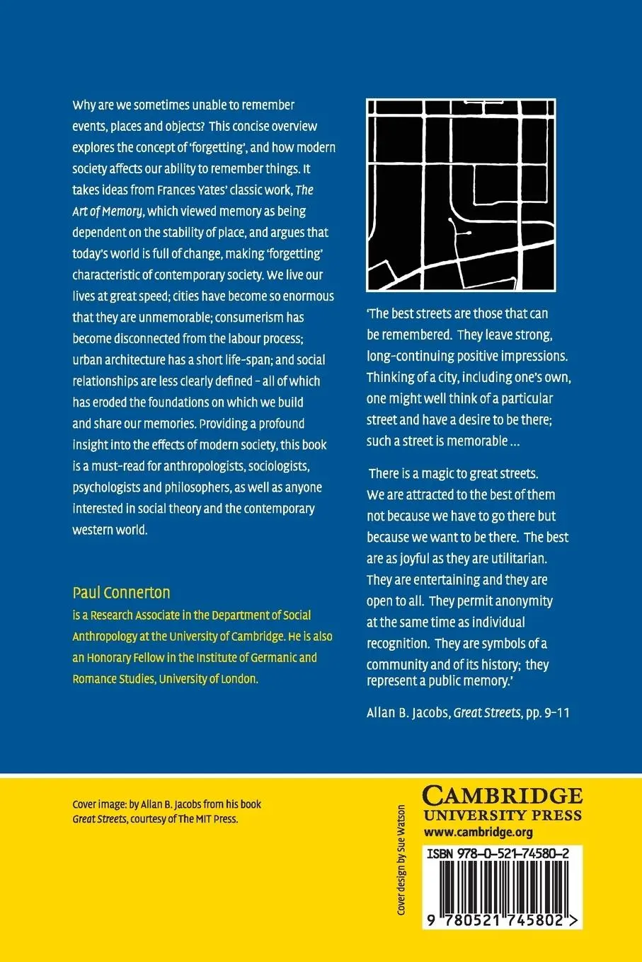 Rückseite: 9780521745802 | How Modernity Forgets | Paul Connerton | Taschenbuch | Paperback