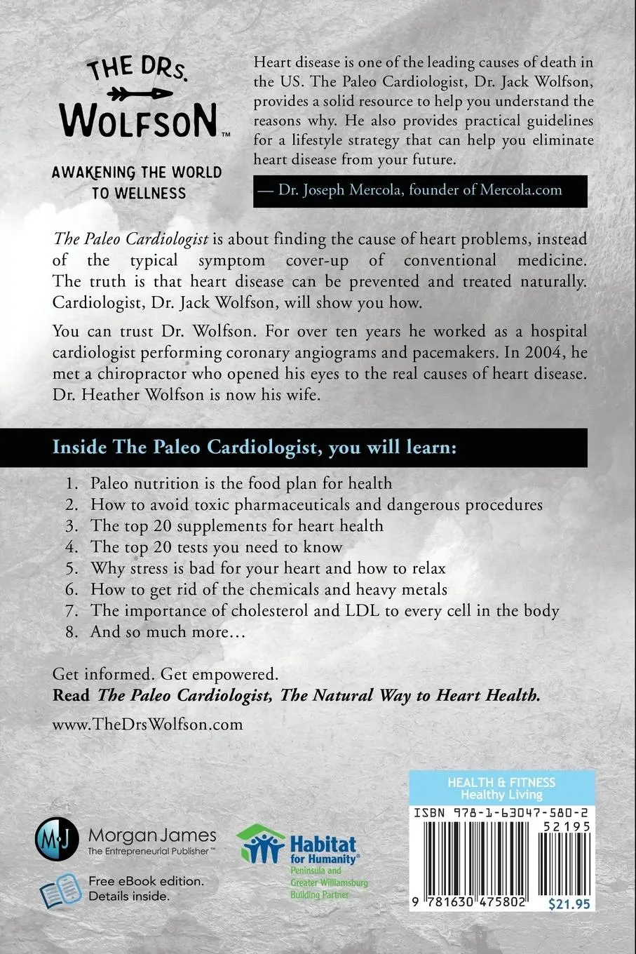 Rückseite: 9781630475802 | The Paleo Cardiologist | The Natural Way to Heart Health | Wolfson