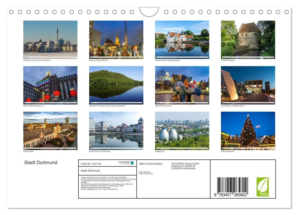 Bild: 9783457265802 | Stadt Dortmund (Wandkalender 2026 DIN A4 quer), CALVENDO...