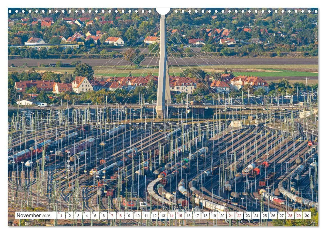 Bild: 9783516665802 | Halle an der Saale von oben (Wandkalender 2026 DIN A3 quer),...