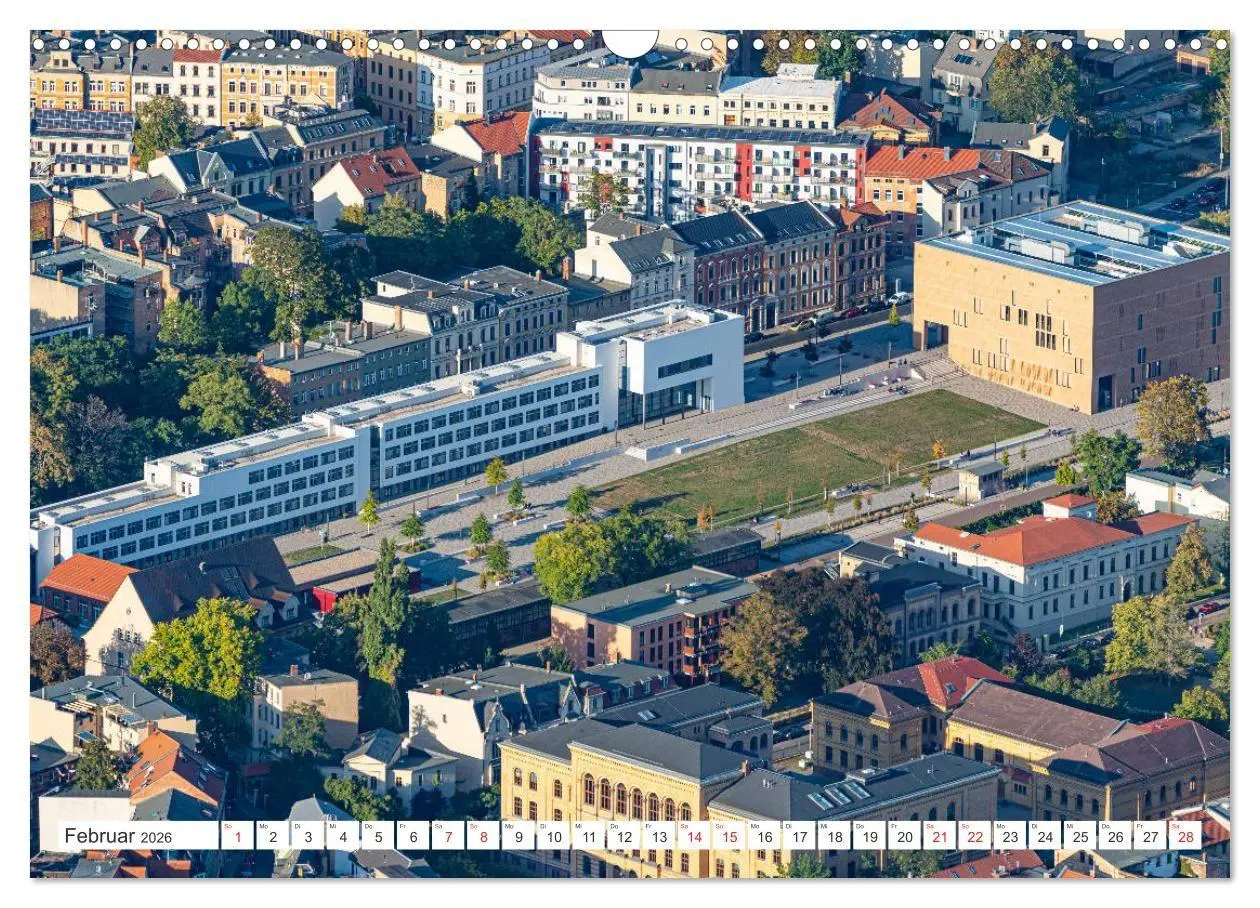 Bild: 9783516665802 | Halle an der Saale von oben (Wandkalender 2026 DIN A3 quer),...