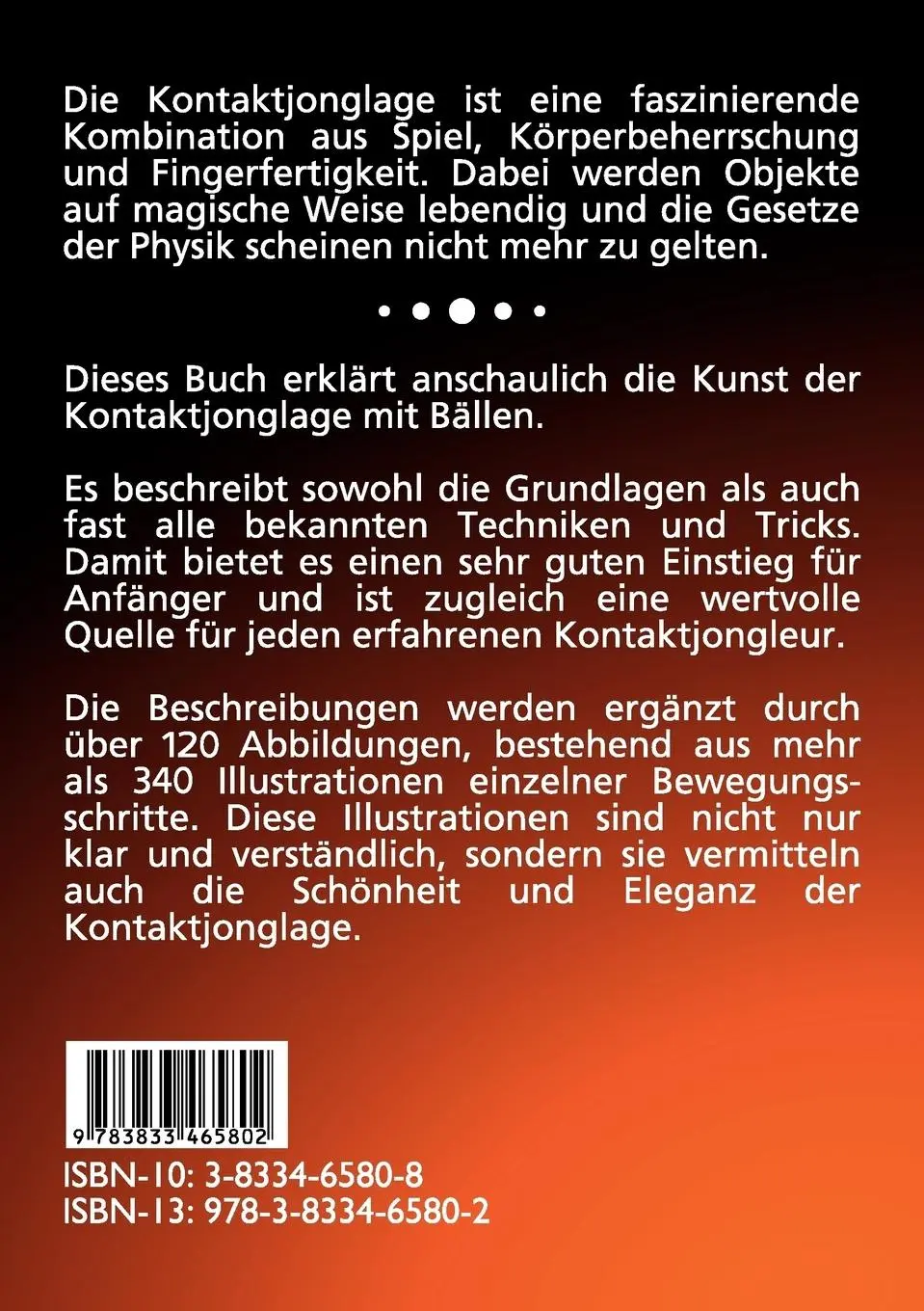 Rückseite: 9783833465802 | Die Kunst der Kontaktjonglage | Björn Böttcher | Taschenbuch | 123 S.