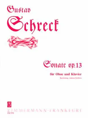 Cover: 9790010275802 | Sonata Op.13 | Gustav Schreck | Buch | Musikverlag Zimmermann
