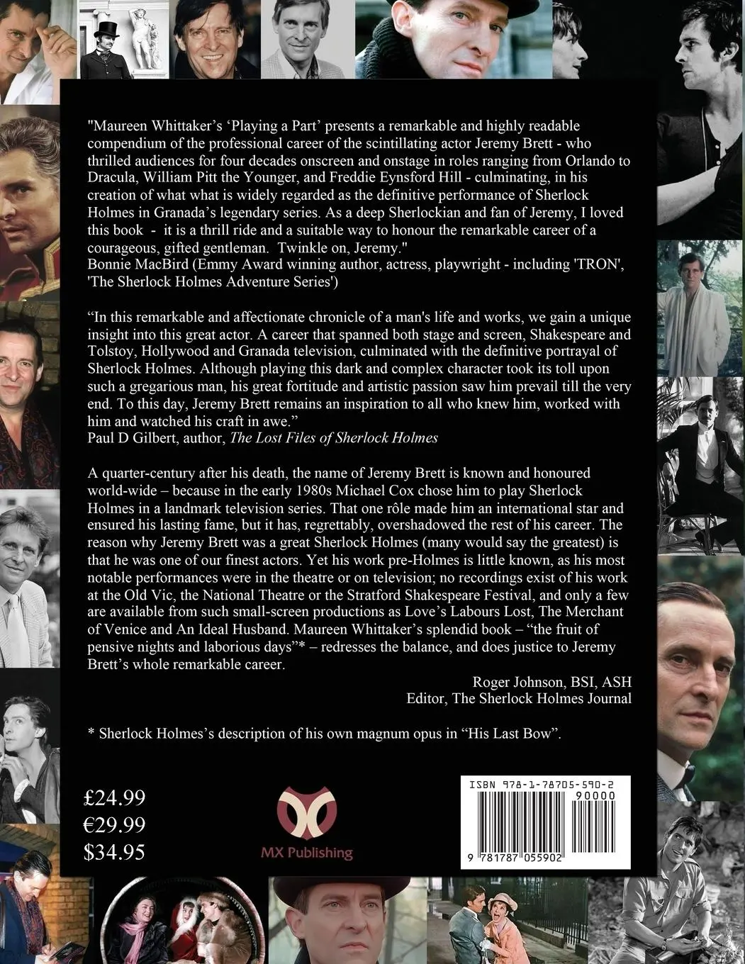 Rückseite: 9781787055902 | Jeremy Brett - Playing A Part | Maureen Whittaker | Taschenbuch | 2020