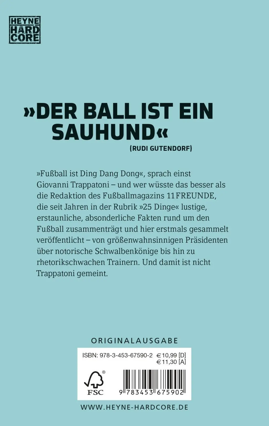 Bild: 9783453675902 | 11 Freunde - Eier, wir brauchen Eier! | 500 Dinge über Fußball | Buch