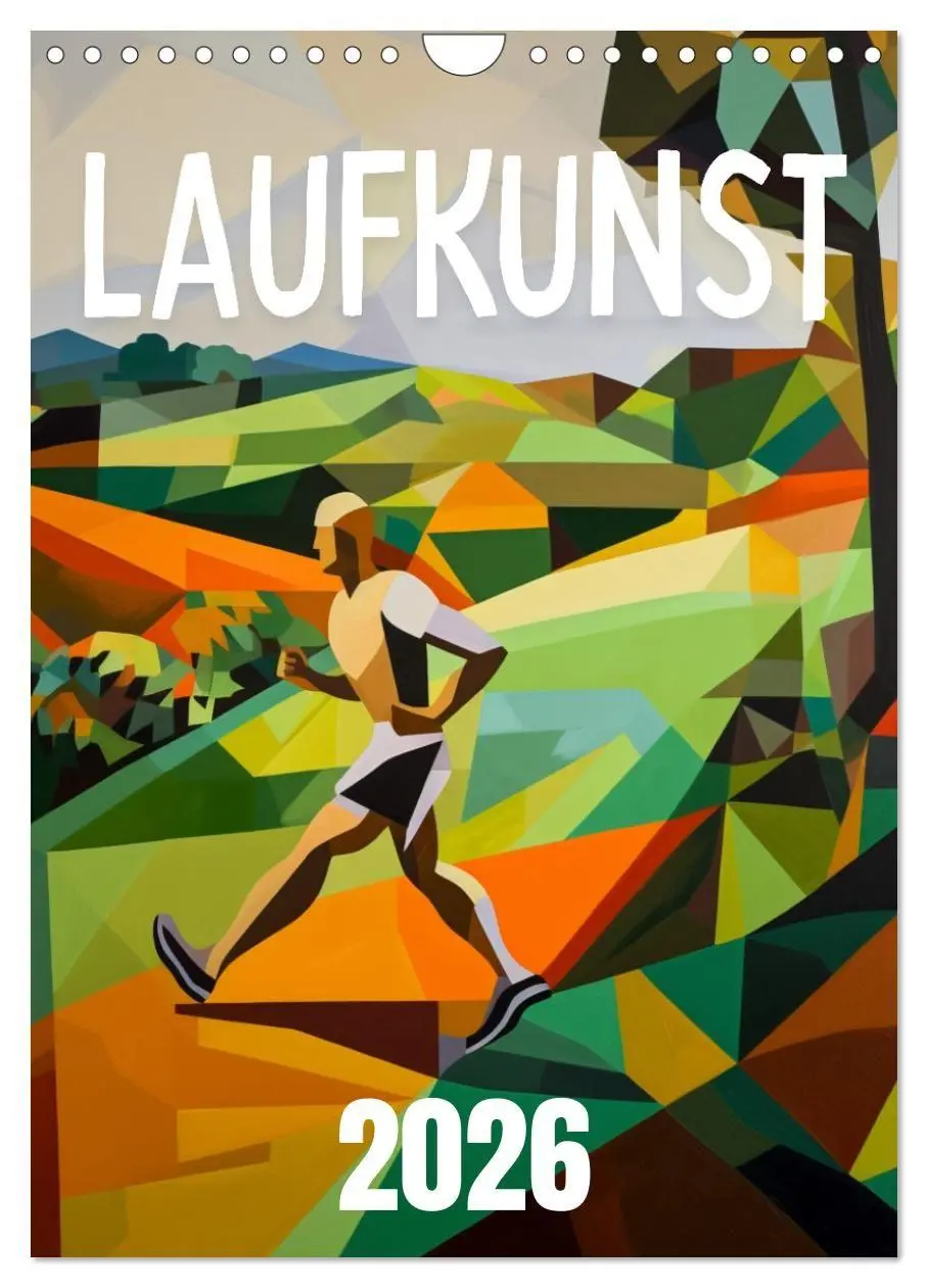 Cover: 9783516655902 | Laufkunst. (Wandkalender 2026 DIN A4 hoch), CALVENDO Monatskalender
