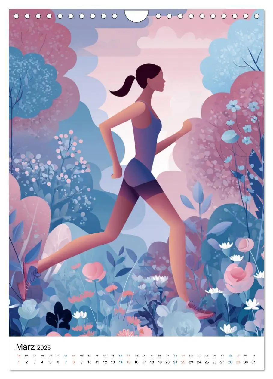 Bild: 9783516655902 | Laufkunst. (Wandkalender 2026 DIN A4 hoch), CALVENDO Monatskalender