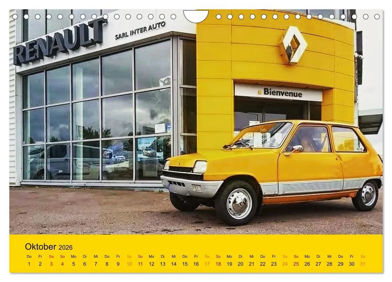 Bild: 9783516725902 | Historische Renault (Wandkalender 2026 DIN A4 quer), CALVENDO...