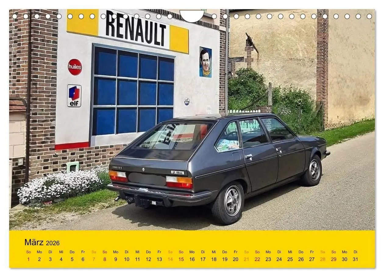 Bild: 9783516725902 | Historische Renault (Wandkalender 2026 DIN A4 quer), CALVENDO...
