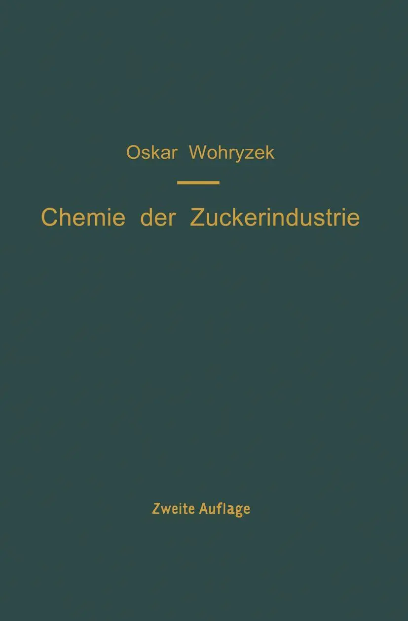 Cover: 9783642905902 | Chemie der Zuckerindustrie | Ein Handbuch für Wissenschaft und Praxis